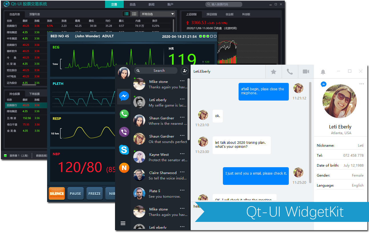 Qt-UI WidgetKit product preview